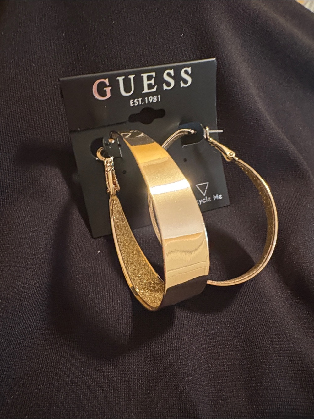 GUESS Gold-Tone Wide Hoop Earring Set